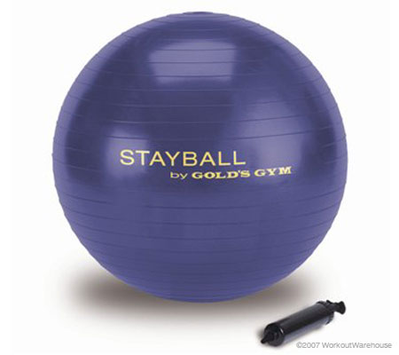 Workout Warehouse Gold's Gym 65cm Stay Ball Out of Stock 